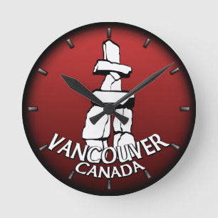 Redondo Relógio de Vancouver Oferece Relógio de Decoraç