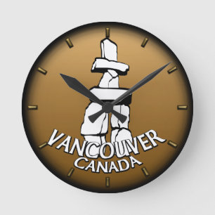 Redondo Relógio de Vancouver Oferece Relógio de Decoraç