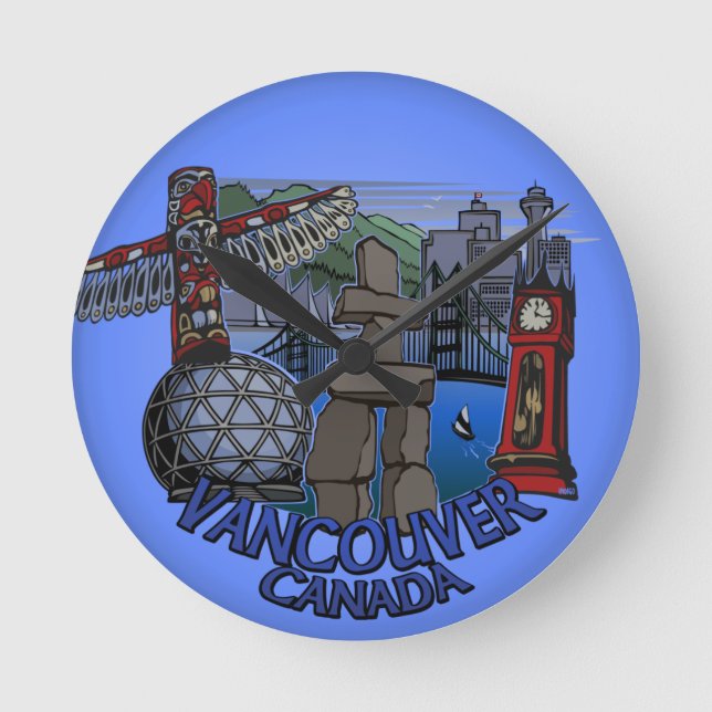 Redondo Relógio de Vancouver Oferece Relógio de Despedida (Frente)