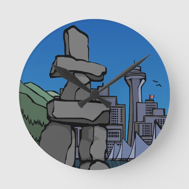 Redondo Relógio de Vancouver Oferece Relógio de Despedida (Frente)