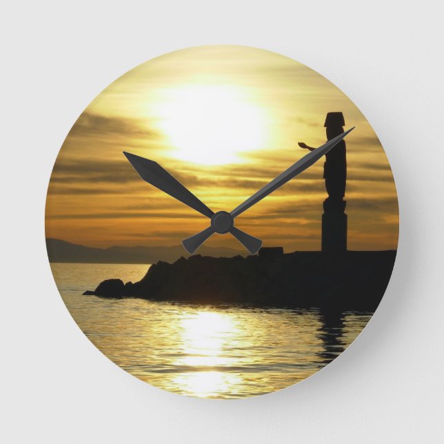 Redondo Relógio de Vancouver Oferece Relógio de Despedida (Frente)