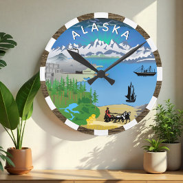 Redondo Relógio do Alaska, Bandeira, Selo, Alaskan patriót