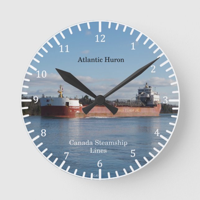 Redondo Relógio do Atlantic Huron (Frente)