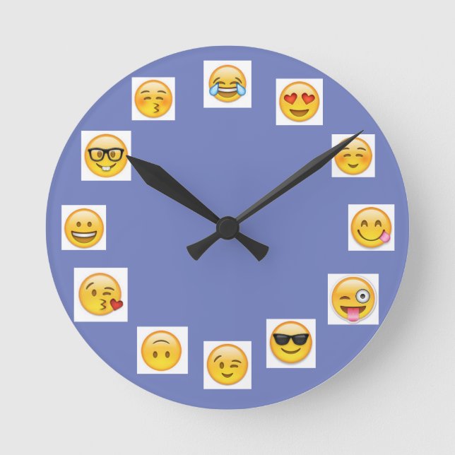 Redondo relógio emoji (Frente)