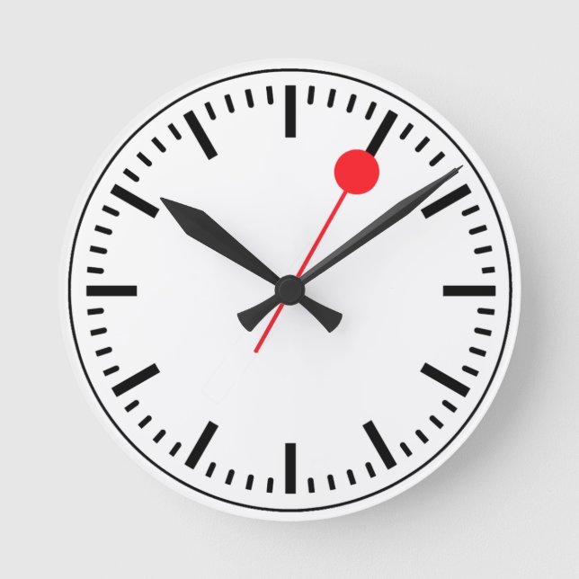 Redondo Relógio Ferroviário Suíço (Frente)