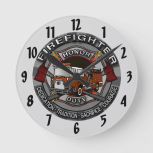 Redondo Relógio Honor Firefighter