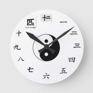 Redondo relógio japonês