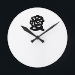 Redondo Relógio Kanji Japonês "AMOR"<br><div class="desc">"愛" em japonês significa "AMOR" em inglês. Palavras de amor são o ponto deste relógio. Sempre que você olha relógio,  você consegue se lembrar do seu amado!</div>