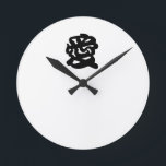 Redondo Relógio Kanji Japonês "AMOR"<br><div class="desc">"愛" em japonês significa "AMOR" em inglês. Palavras de amor são o ponto deste relógio. Sempre que você olha relógio, você consegue se lembrar do seu amado!</div>