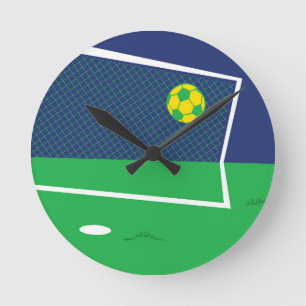 Redondo Relógio Livre de Futebol TIme