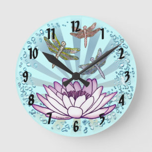 Redondo relógio Lotus Dragonfly
