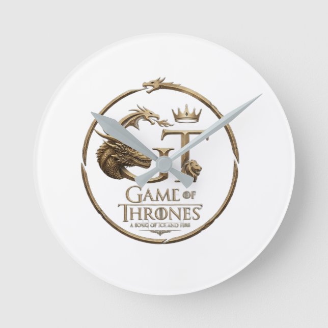 Redondo Relógio novo design game of thrones  (Frente)