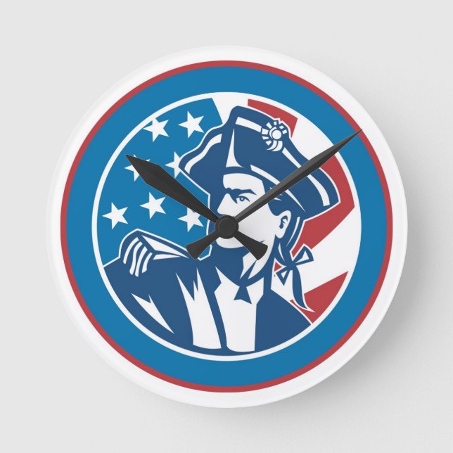 Redondo Relógio Patriótico (Frente)