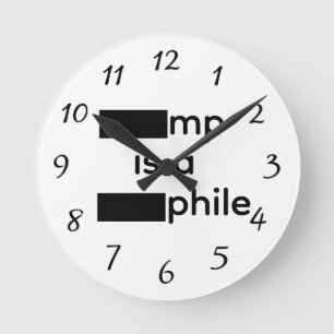 Redondo Relógio Redigido