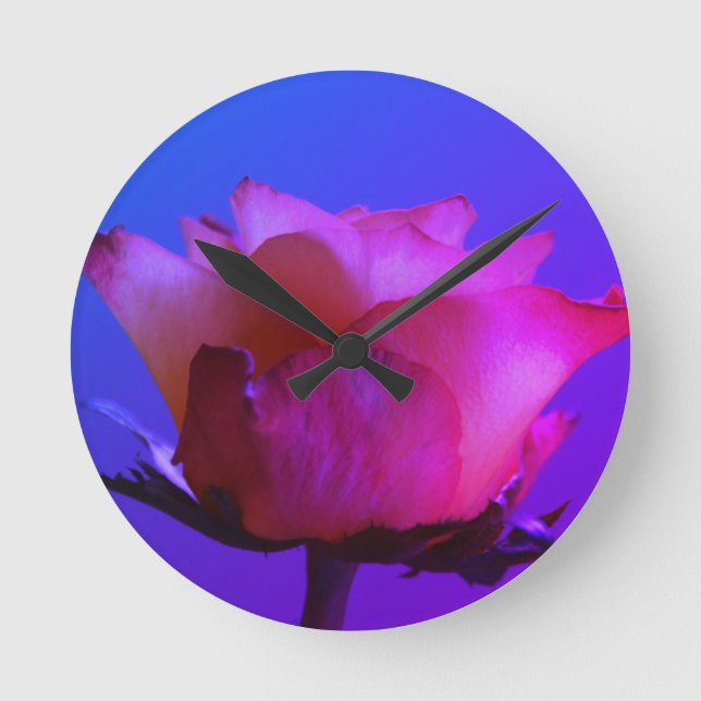 Redondo Relógio Rosa Rosa Rosa Rosa Rosa Rosa (Frente)