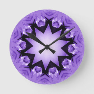 Redondo Relógio Roxo Love_Wall