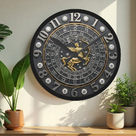 Redondo Relógio Sagitário, sinal zodíaco, gemas, Astrologi