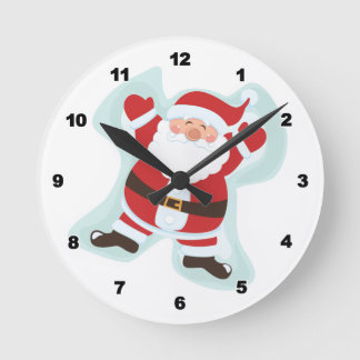 Redondo Relógio Santa Claus