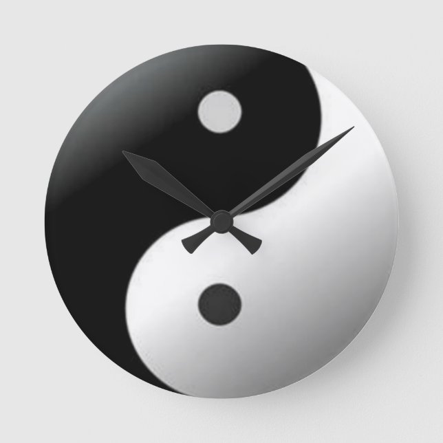 Redondo Relógio Yin Yang (Frente)
