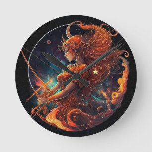 Redondo Relógio Zodiac Sagittarius