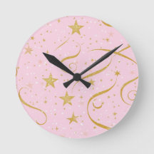 Tempo estelar - Relógio Digital Star rosa e Dourad