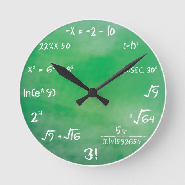 Redondo Teste de Matemática - Relógio Sheldon Cooper (Frente)