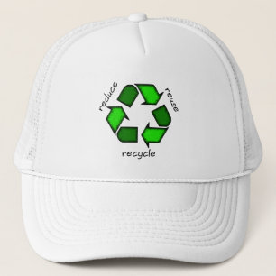 Reduza o boné do reciclar reusar