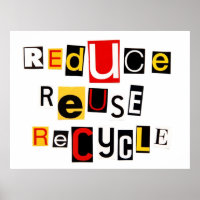 Reduza o Poster do Reciclar de reutilização