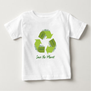 Reduzir, Reutilizar, Reciclar Bebê T-Shirt