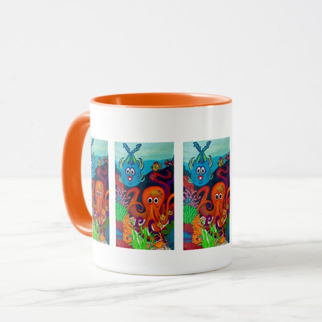 "Reef Rascals" Caneca de Bebida de 11 oz (Frente Esquerda)