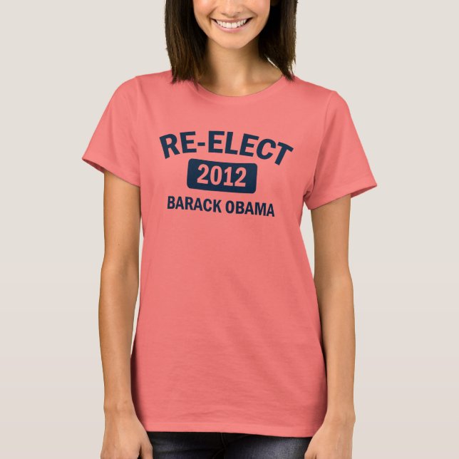 Reeleição Barack Obama 2012 - Camisa Ringer (Frente)