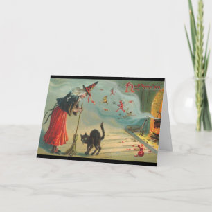 Reemita Bruxa Vitoriana e Cartão de Dia das Bruxas