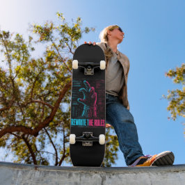 Reescreva O Deck De Skate Cyberpunk Das Regras