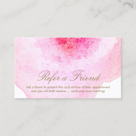 Referência de Cliente de Abstrato Watercolor Rosa
