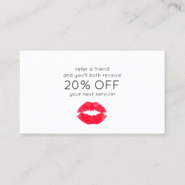 Referência de Cliente de Lábios de Beijo Correto