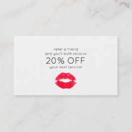 Referência de Cliente de Lábios de Beijo Correto