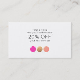 Referência de Cliente do Manicurista de Salão de N