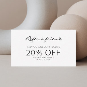 Referência moderna minimalista