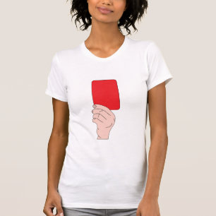 Referência Mostrando Uma Camisa Vermelha Womens T