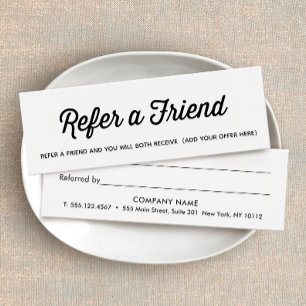 Referência simples de cliente preto e branco