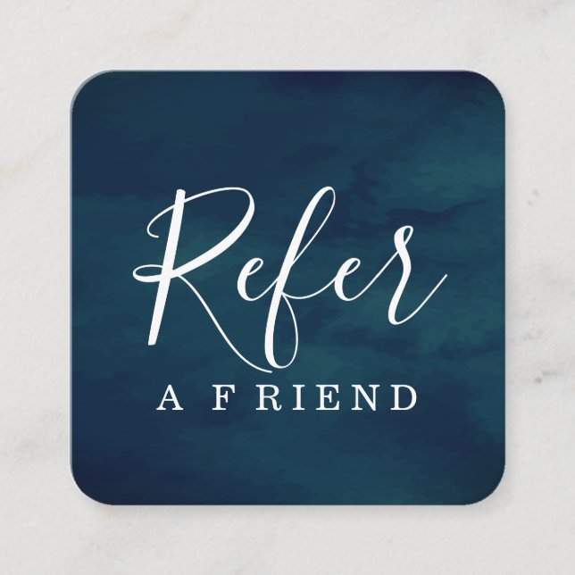 Referência Simples Elegante Azul Aqua e Branco (Frente)