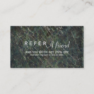 Referral de Camo do Exército Verde e Prata