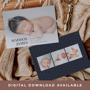 Refinado   Anúncio de nascimento de Foto Moderna