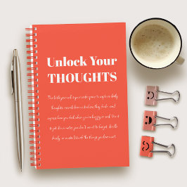 Reflect & Create | Motivational Red Notebook