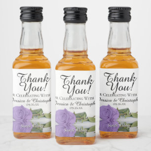 Refletindo Casamento Rosa de Lavanda Obrigado Mini