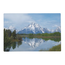 Reflexão da montanha de Teton