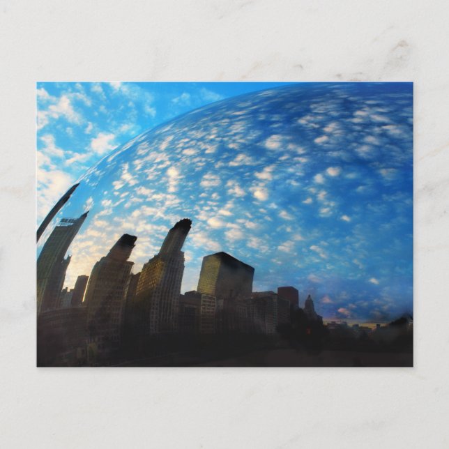 Reflexão de Chicago, cartão postal (Frente)