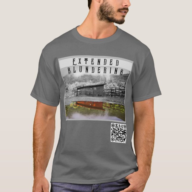 Reflexão de cor Camisa Branqueada Estendida (Frente)