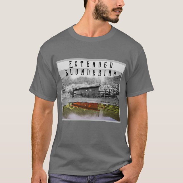 Reflexão de cor Camisa Branqueada Estendida (Frente)