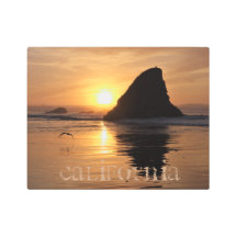 Reflexão do Sol na Costa da Califórnia